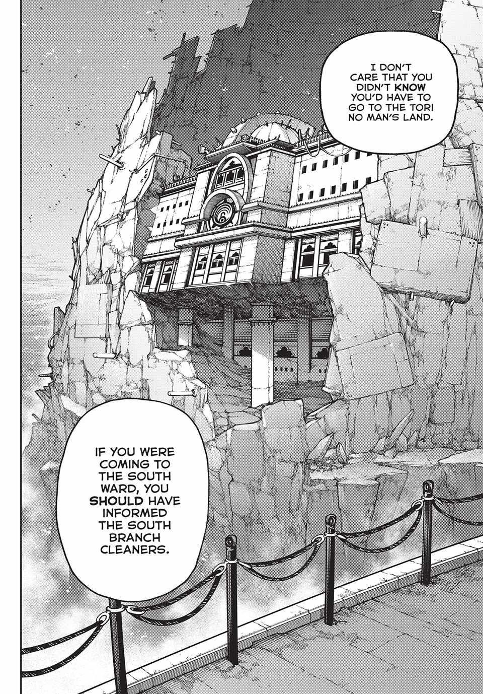 Gachiakuta Manga Chapter 109 page 6 - Amo’s Whereabouts. And…