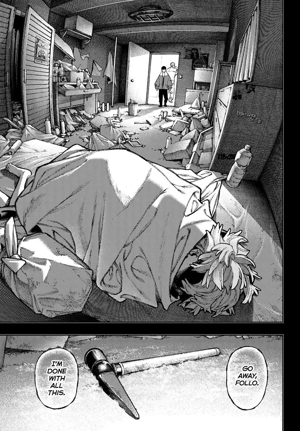 Gachiakuta Manga Chapter 125 page 14 - The Fate of the Faceless Mob