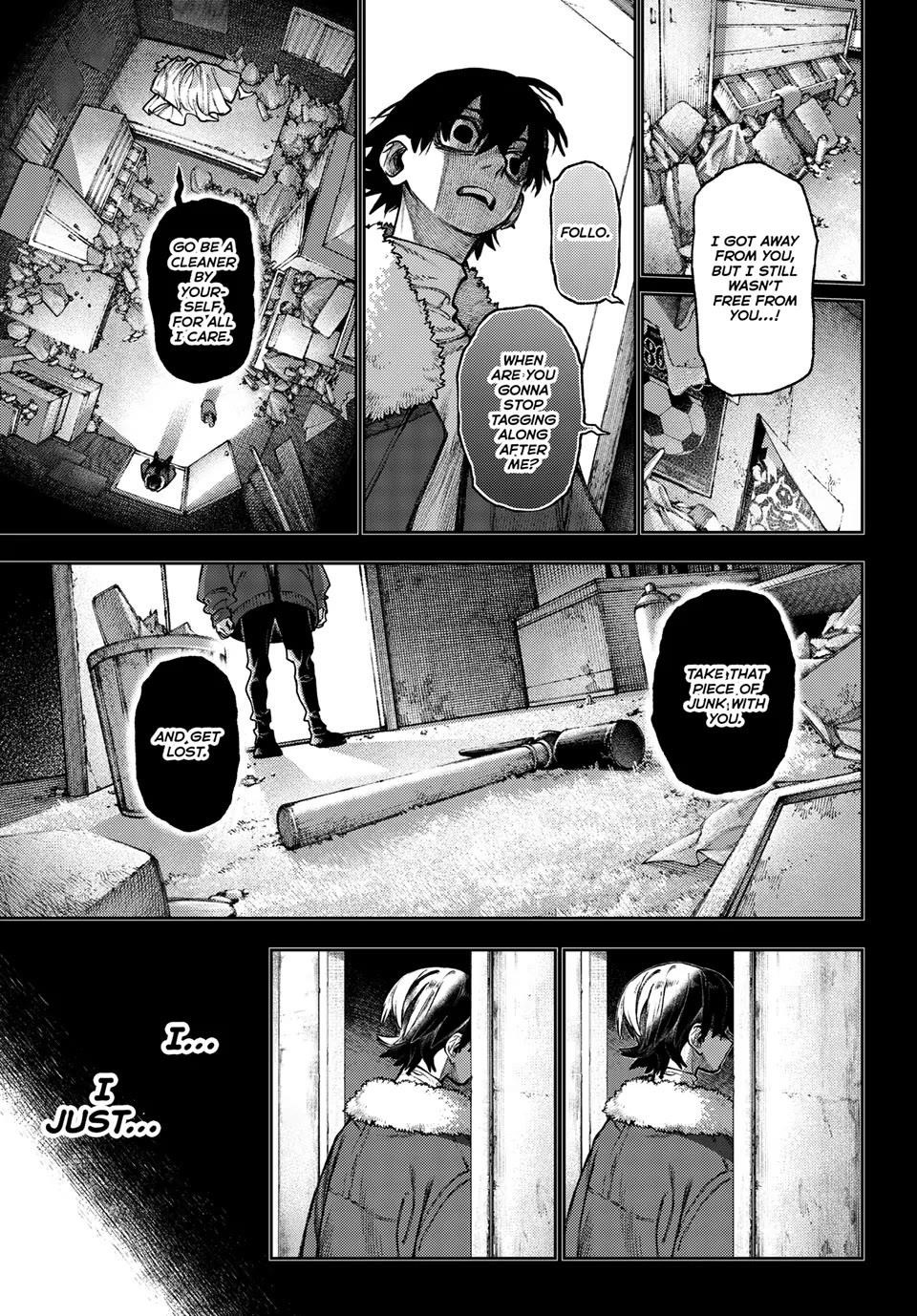 Gachiakuta Manga Chapter 125 page 16 - The Fate of the Faceless Mob