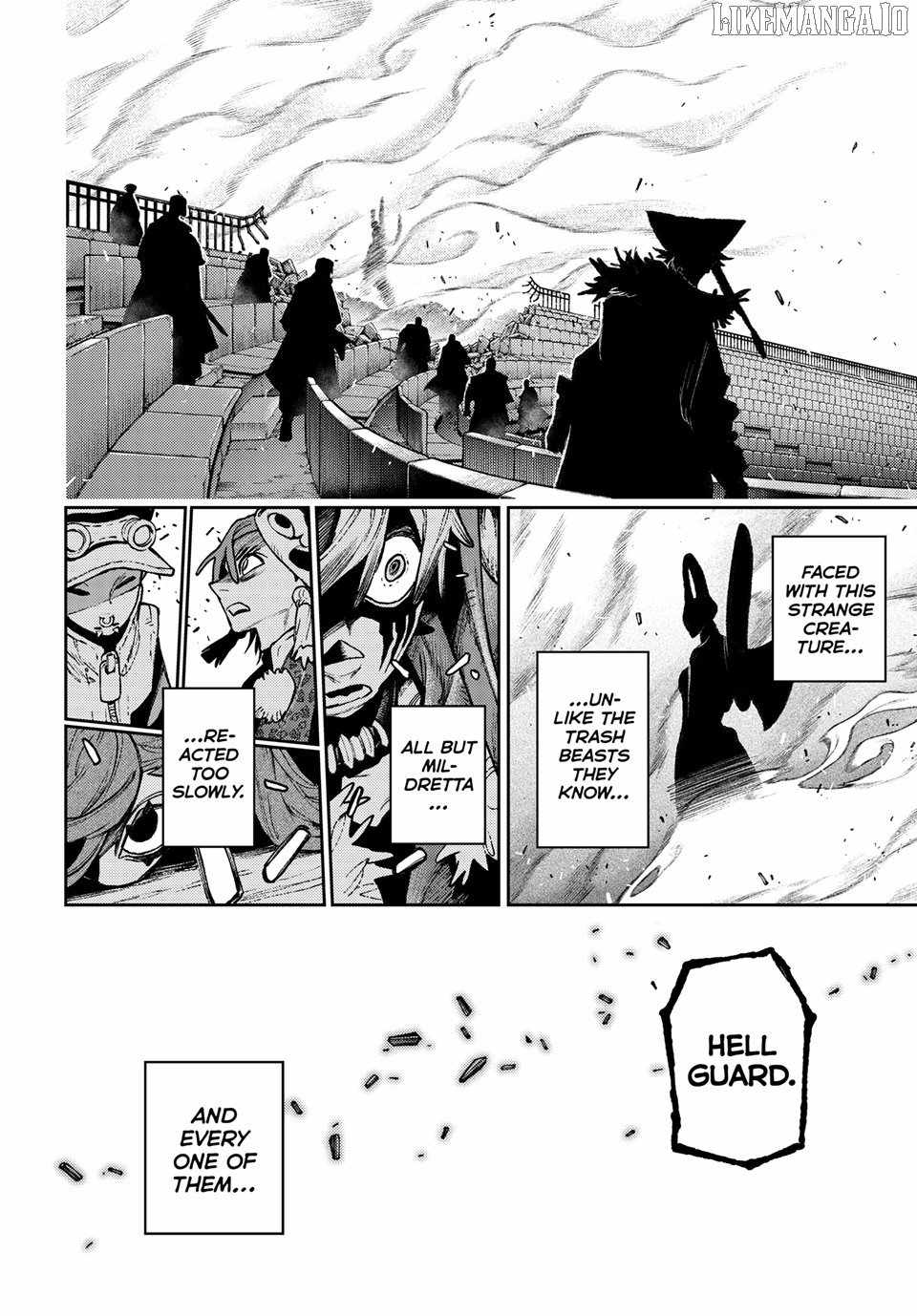 Gachiakuta Manga Chapter 152 page 10 - Locking Eyes with Stranger Things