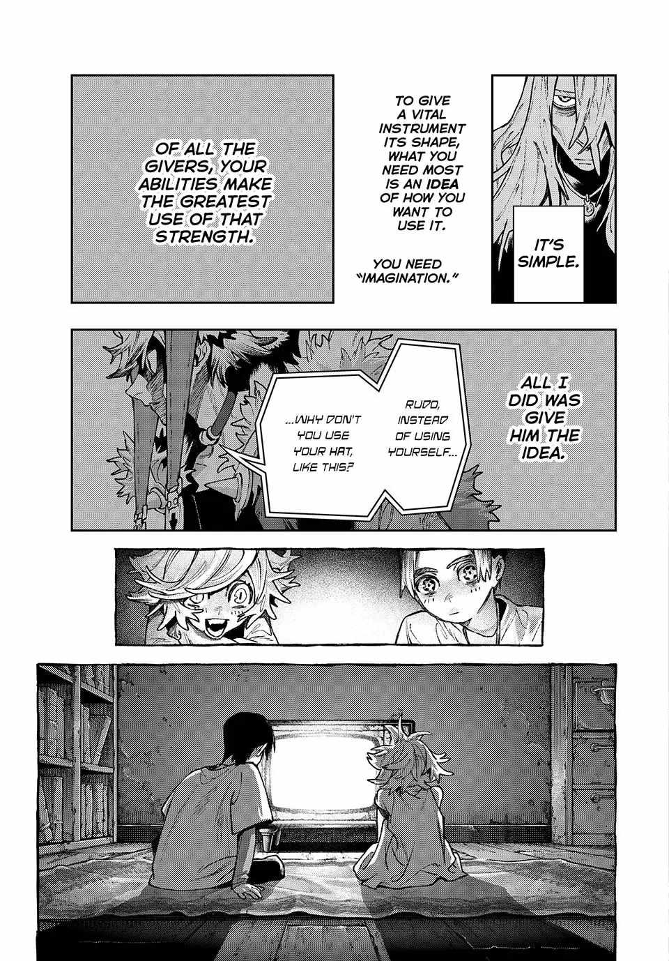 Gachiakuta Manga Chapter 158 page 8 - The Kind and Gentle Avenger