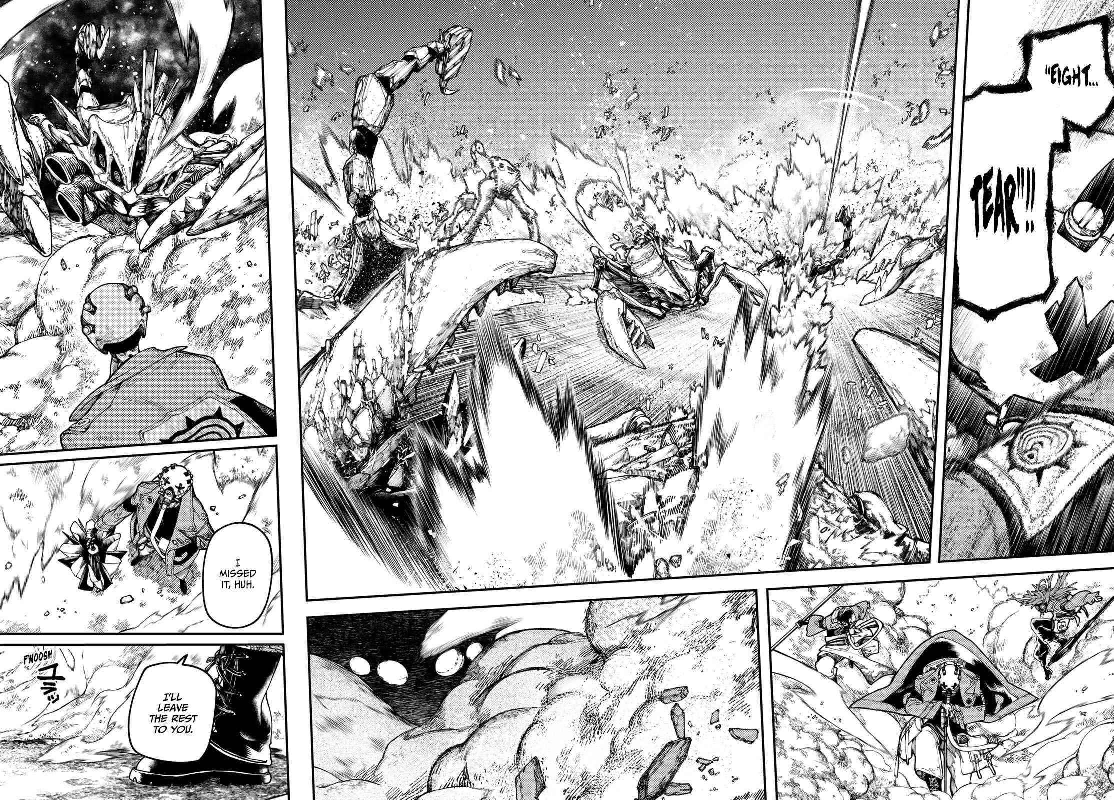 Gachiakuta Manga Chapter 30 page 13 - Penta: Vwhrrr Ka-Sniff