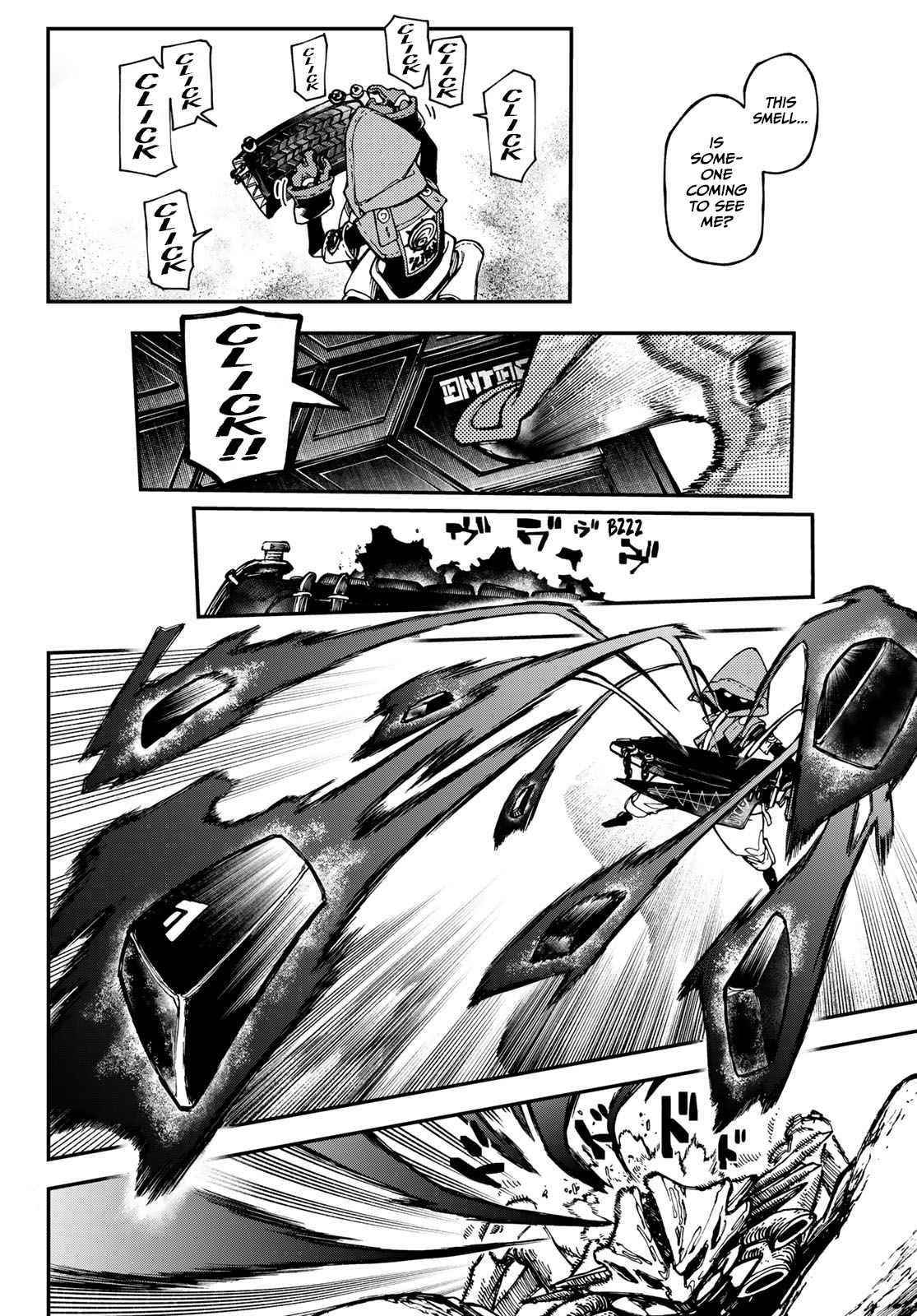 Gachiakuta Manga Chapter 30 page 16 - Penta: Vwhrrr Ka-Sniff