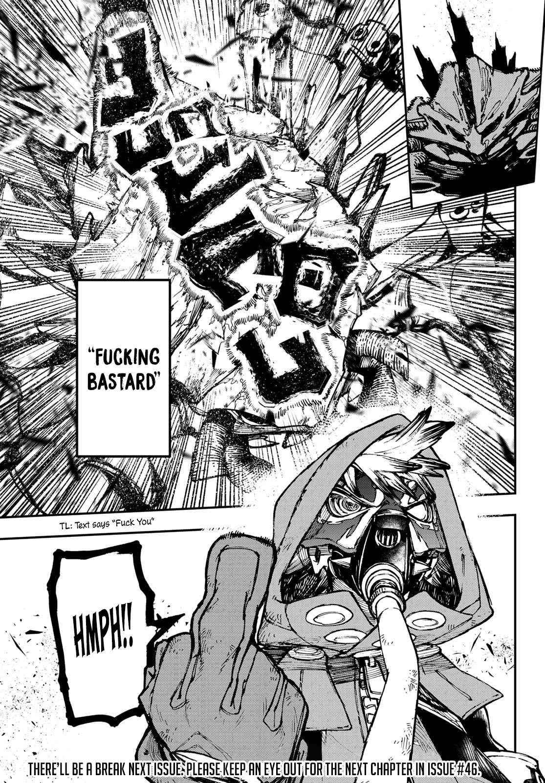 Gachiakuta Manga Chapter 30 page 17 - Penta: Vwhrrr Ka-Sniff