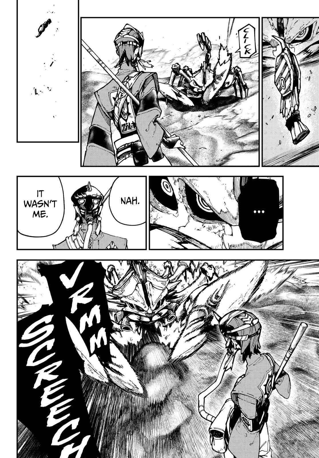 Gachiakuta Manga Chapter 30 page 7 - Penta: Vwhrrr Ka-Sniff