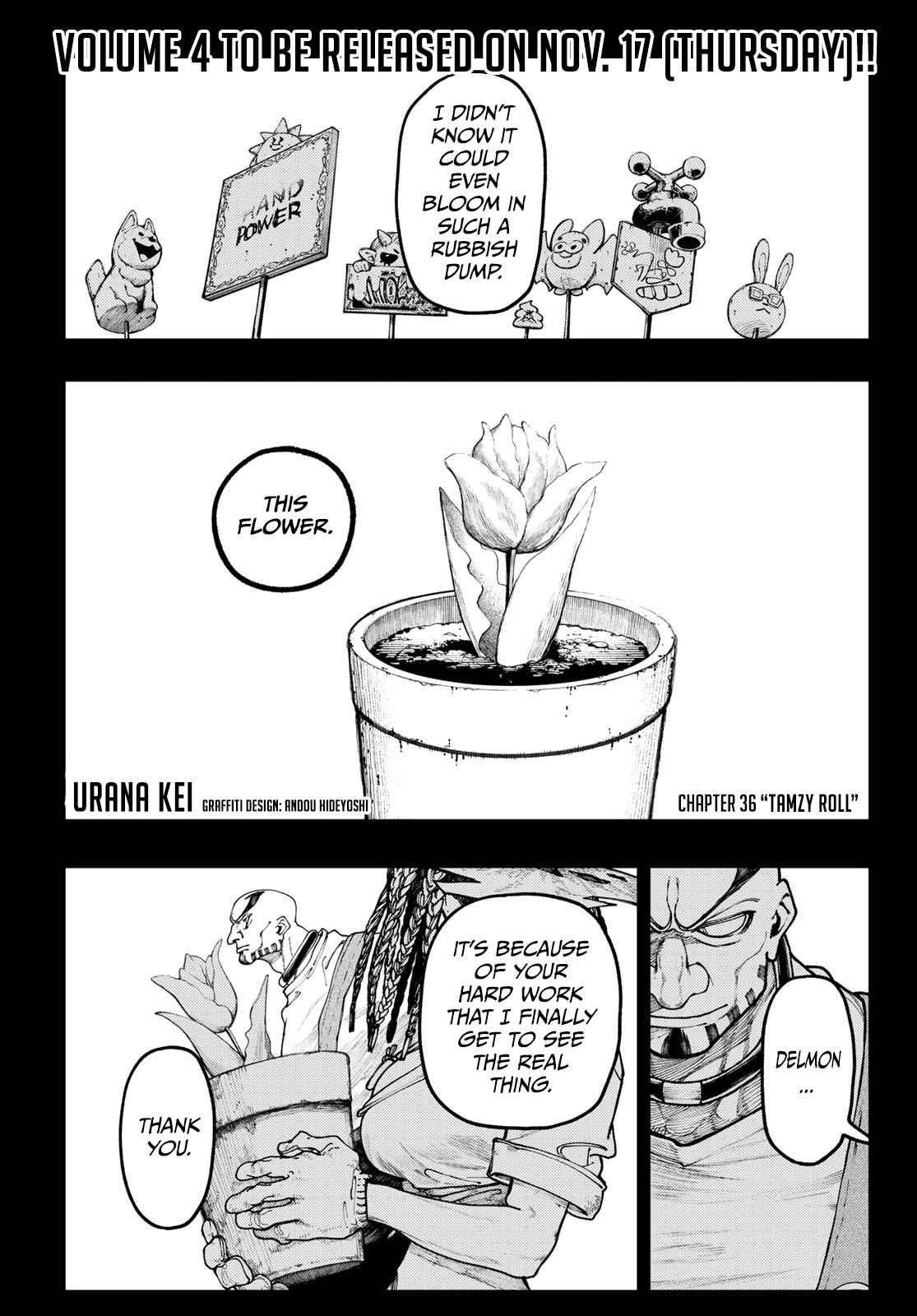 Gachiakuta Manga Chapter 36 page 1 - Tamsy Winds Up