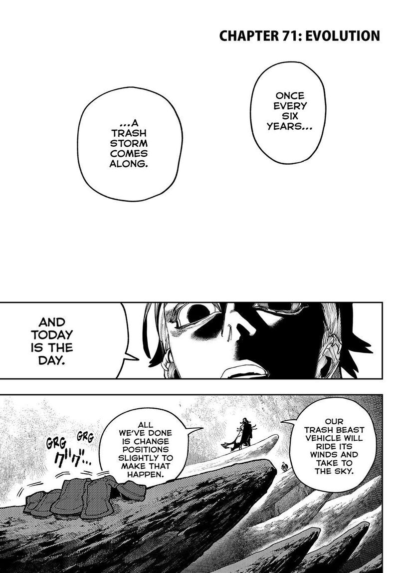 Gachiakuta Manga Chapter 71 page 1 - Evolution