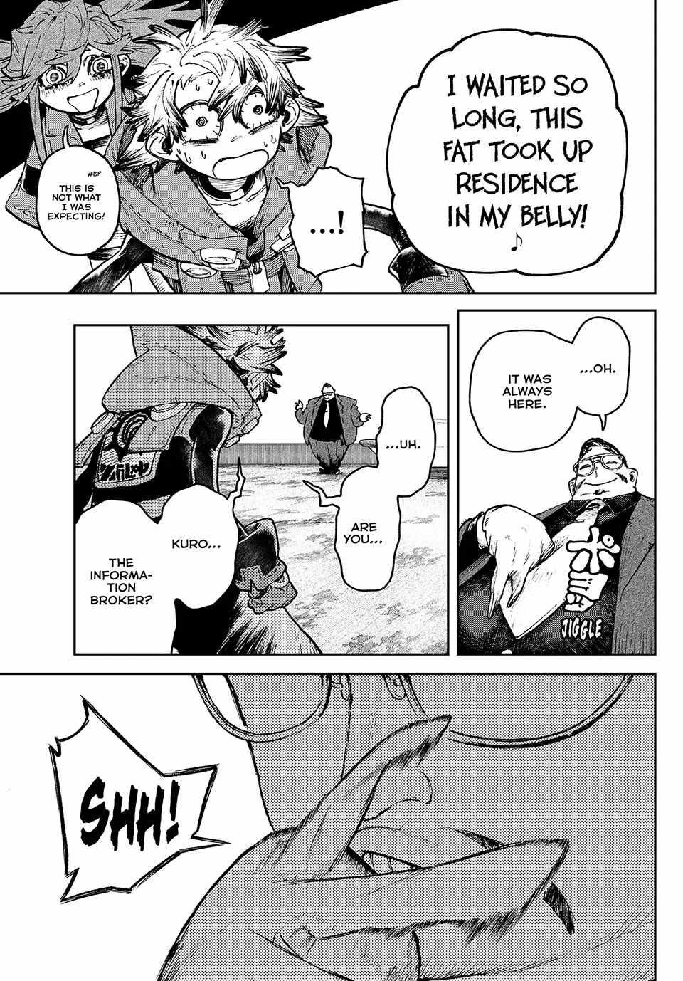 Gachiakuta Manga Chapter 93 page 11 - Kuro the information broker